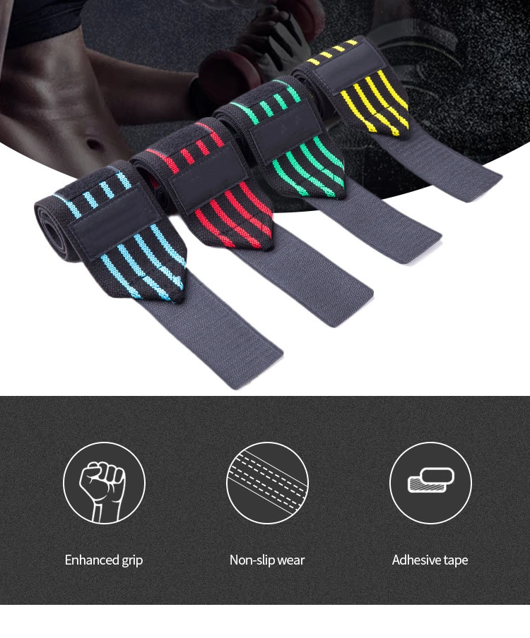 Sports Wristband Brace Bandage Gym Weightlifting Strap Custom Logo Wrist Wraps