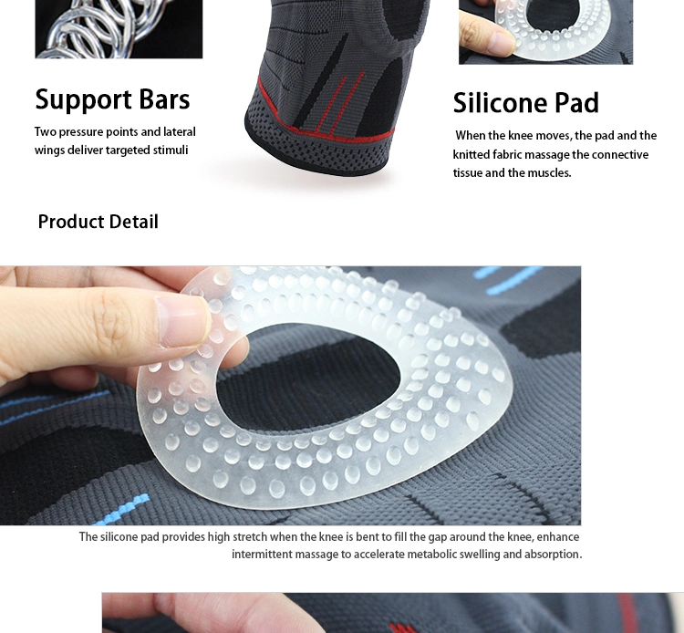 2056#Breathable Nylon Knee Pads/Knee Support/Knee Brace Elastic Sleeve Protection Acupressure Adjust for Basketball