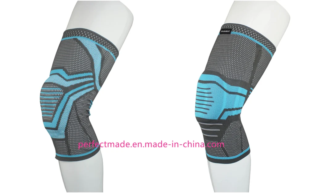 Comfortable Nylon Elastic Knee Brace with Silicone Pads