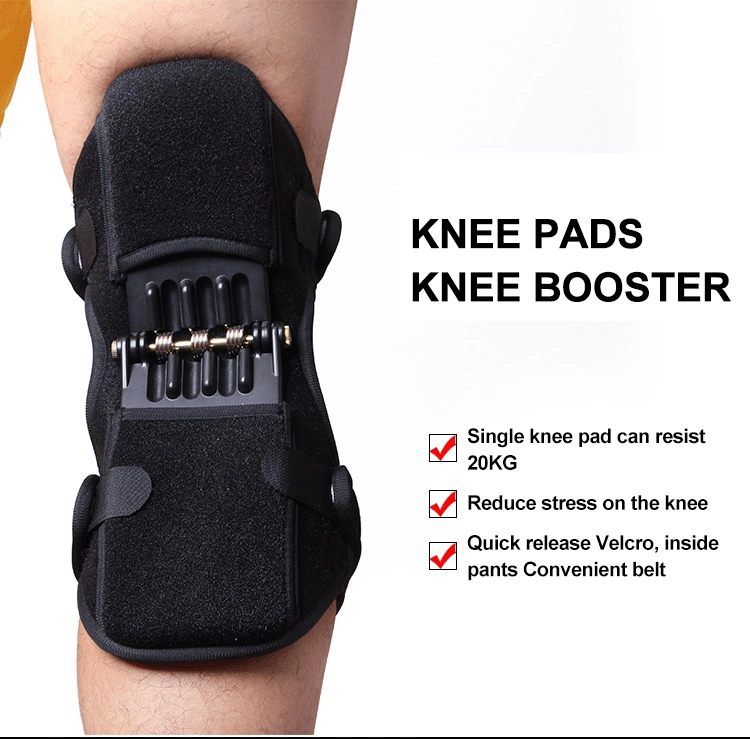 Wholesale Powerful Non-Slip Joint Sport Support Brace Knee Pads Protective Knee Booster Pain Relief Knee Pads