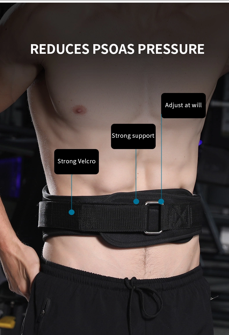 5030#Custom Gym Belt Waist Support Brace Adjustable Waist Support