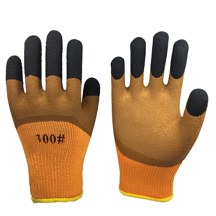 Working Satety Winter Foam Latex Coated Gloves Men Workout Safety Gloves