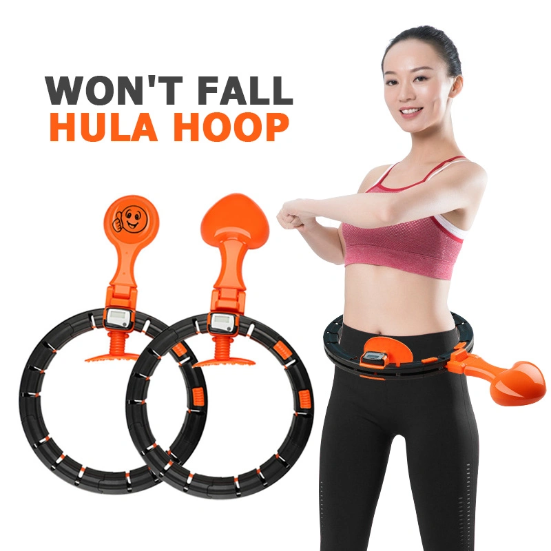 Sports Hoops Yoga Home Fitness Exerciser Hula Circle Not Drop Adjustable Waist Training Ring Belly Abdominal Trainer Weight Loss