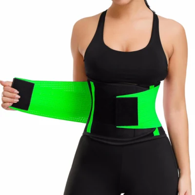 Modelador de cintura de alta qualidade Modelador de cintura de três seios Modelador de cintura de neoprene com suporte para suor